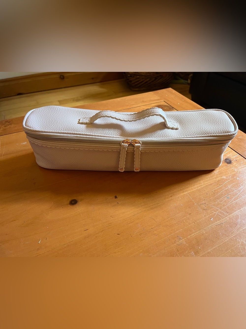 Arnold Wills blush pink hot tool case for flat or curling iron